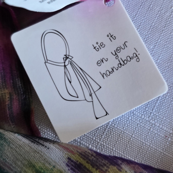 Lauren Ralph Lauren Newton Shopper Tote Hot Pink Leather Large Purse w/ Scarf - Picture 16 of 16